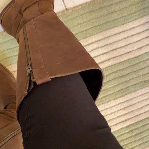 Cole Haan Leather  Nike Air Tall Riding Boots  10 - Picture 13 of 14